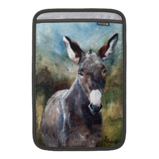 Donkey Portrait MacBook Sleeves