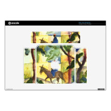 Donkey Rider by August Macke Mac Mini Skins