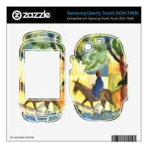 Donkey Rider by August Macke Samsung Gravity Touch Skins