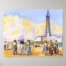 Donkey Rides - Blackpool Print