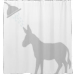Donkey Shadow Silhouette Shadow Buddies Shower Shower Curtain
