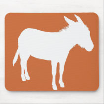 Donkey Silhouette Mousepad by segrid Donkey Silhouette Mousepad