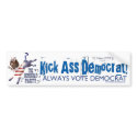 Donkey USA Kick Bumper Sticker bumper stickers by TheDemocratDonkey Donkey USA Kick Bumper Sticker bumper stickers