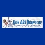 Donkey USA Kick Bumper Sticker  bumper stickers