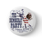 round_button - Show your loyalty not only to our country, but also to our party! Purchase this USA Democrat Donkey merchandise and help us gain support! Go Dems!