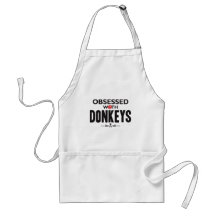 Donkeys Obsessed Aprons