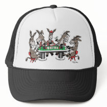 Donkeys play'in Poker Trucker Hat