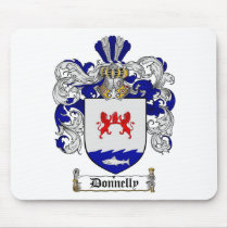DONNELLY FAMILY CREST -  DONNELLY COAT OF ARMS mousepads