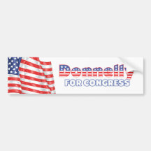 Donnelly for Congress Patriotic American Flag Bumper Sticker