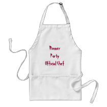 Donner PartyOfficial Chef aprons by ultimateloser Donner PartyOfficial Chef aprons