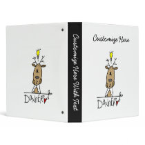 Donner Reindeer Christmas T-shirts and Gifts Binders