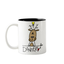Donner Reindeer Christmas T-shirts and Gifts Coffee Mug