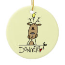 Donner Reindeer Christmas T-shirts and Gifts Christmas Ornament