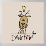 Donner Reindeer Christmas T-shirts and Gifts Print