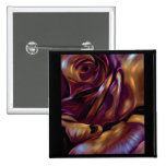 Donnybrook Rose Abstract Art Button