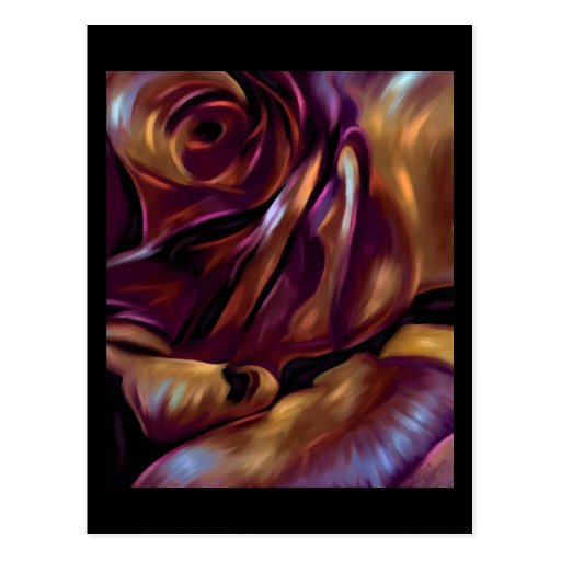 Donnybrook Rose Abstract Art Post Cards