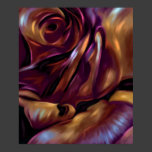 Donnybrook Rose Abstract Art Poster