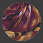 Donnybrook Rose Abstract Art Round Stickers
