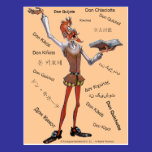 DONQUIXOTE IN TRANSLATION - 400 YEARS - Cervantes postcards