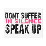 DONRT SUFFER IN SILENCE POST CARD
