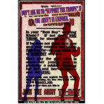 Don't ask me to support the troops... acrylic cut outs