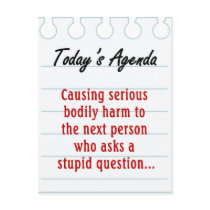 Don't Ask Stupid Questions (2) Post Card