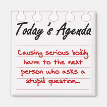 Don't Ask Stupid Questions Refrigerator Magnets