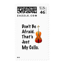 Don't Be Afraid That's Just My Cello Stamp