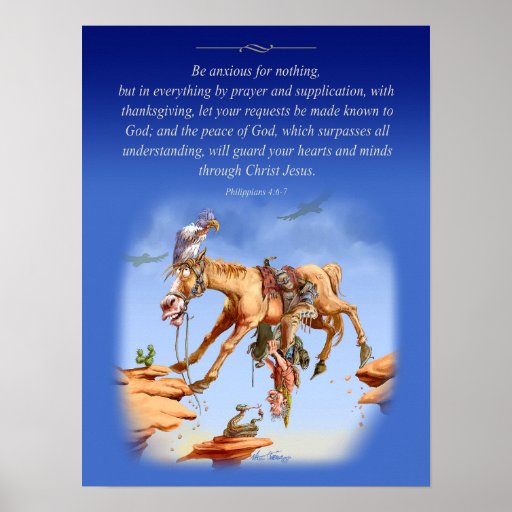 Don't be anxious poster | Zazzle