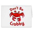 Don't Be Crabby cards by HandsomeDevil Don't Be Crabby cards
