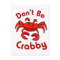 Don't Be Crabby postcards