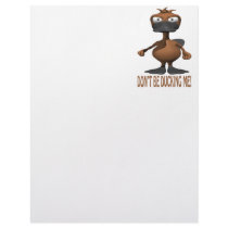Dont Be Ducking Me Personalized Letterhead