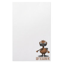 Dont Be Ducking Me Personalized Stationery