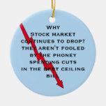 Don't be fooled by phoney spending cuts christmas tree ornament