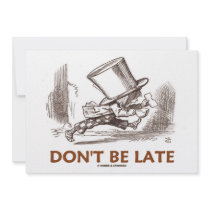 Don't Be Late (Mad Hatter Running) Announcement