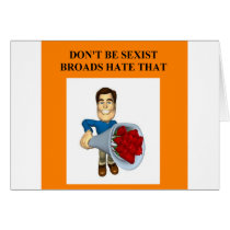 don't be sexist! cards