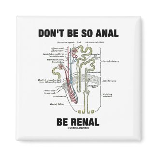 Don't Be So Anal Be Renal (Kidney Nephron) magnet