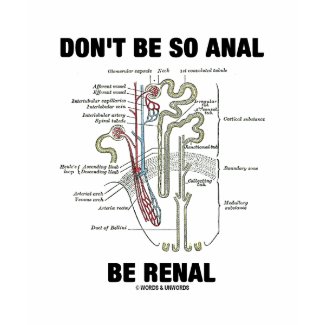 Don't Be So Anal Be Renal (Kidney Nephron) shirt