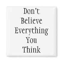 Don't Believe EverythingYou Think magnets by Sabrina67 Don't Believe EverythingYou Think magnets