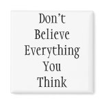 Don't Believe EverythingYou Think magnets