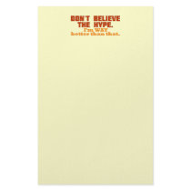 Don't Believe The Hype Stationery Paper