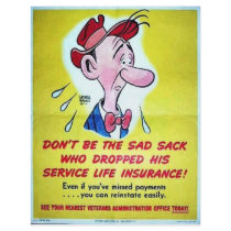 Dont Bet Hes Ad Sack flyers by ww2posters Dont Bet Hes Ad Sack flyers