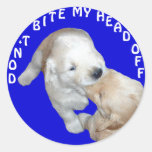 Don't Bite My Head Off Funny T-Shirts & Gifts Stickers