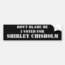 Don't Blame Me... Bumper Stickers