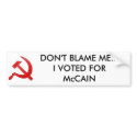 DONT BLAME ME - Customized bumper stickers