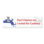 Don't blame me, I voted for Coakley!