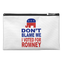 Don't Blame Me I Voted For Romney Travel Accessory Bag