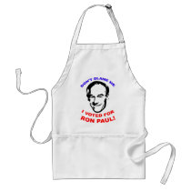 Don't Blame Me. I Voted For Ron Paul! aprons