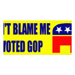 Don't Blame Me I Voted GOP Photo Greeting Card