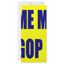 Don't Blame Me I Voted GOP Custom Rack Card